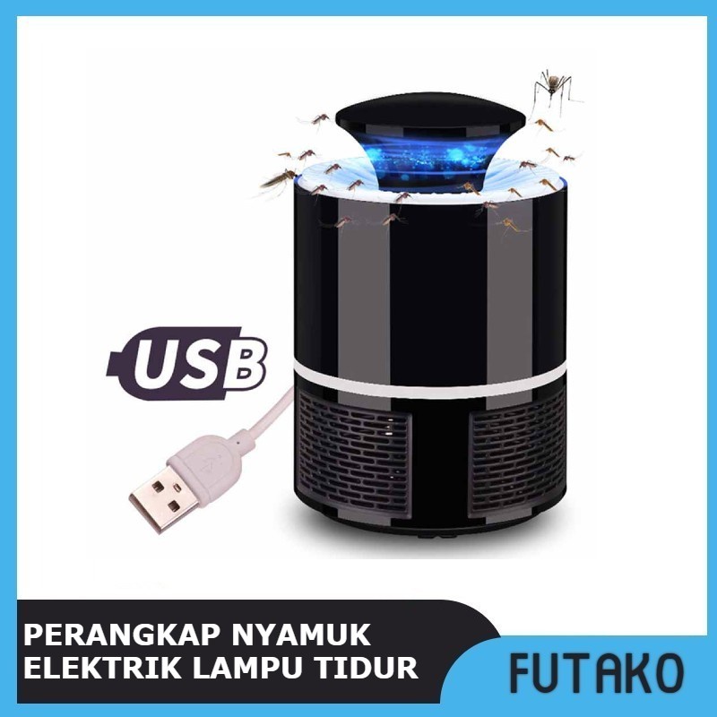 FUTAKO PERANGKAP PENGUSIR ANTI NYAMUK ELEKTRIK PEMBUNUH JEBAKAN LAMPU TIDUR