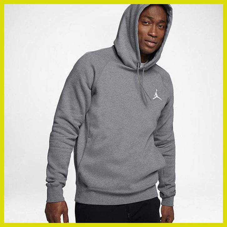 gray jordan zip up hoodie