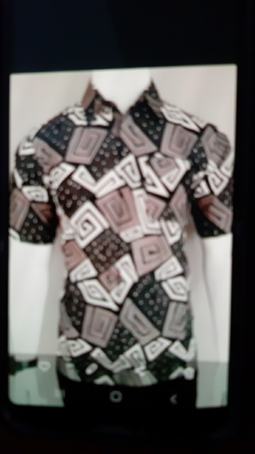 Size M L Xl Xxl Nailo Batik Hrb026 Kenongo Hem Batik Encim Cream Kemeja Batik Pria