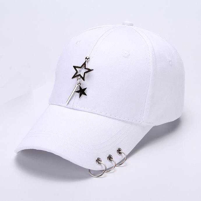 Topi pria distro Topi Ring Bintang/ Topi anting bintang/ topi hip hop korea/ Topi
