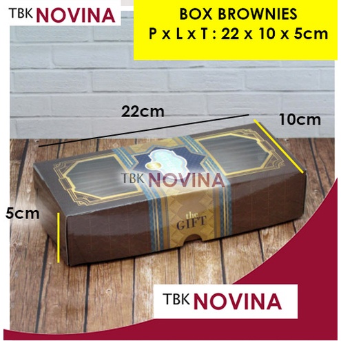 KOTAK KUE BROWNIES / BOX BROWNIS/ DUS BOLU KUE ULANG TAHUN GRETEL BRONIS