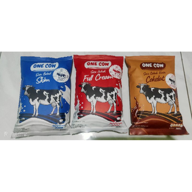 

susu sapi bubuk - ONE COW susu bubuk - susu jangkar 350gr - susu penggemuk - susu diet - susu murah