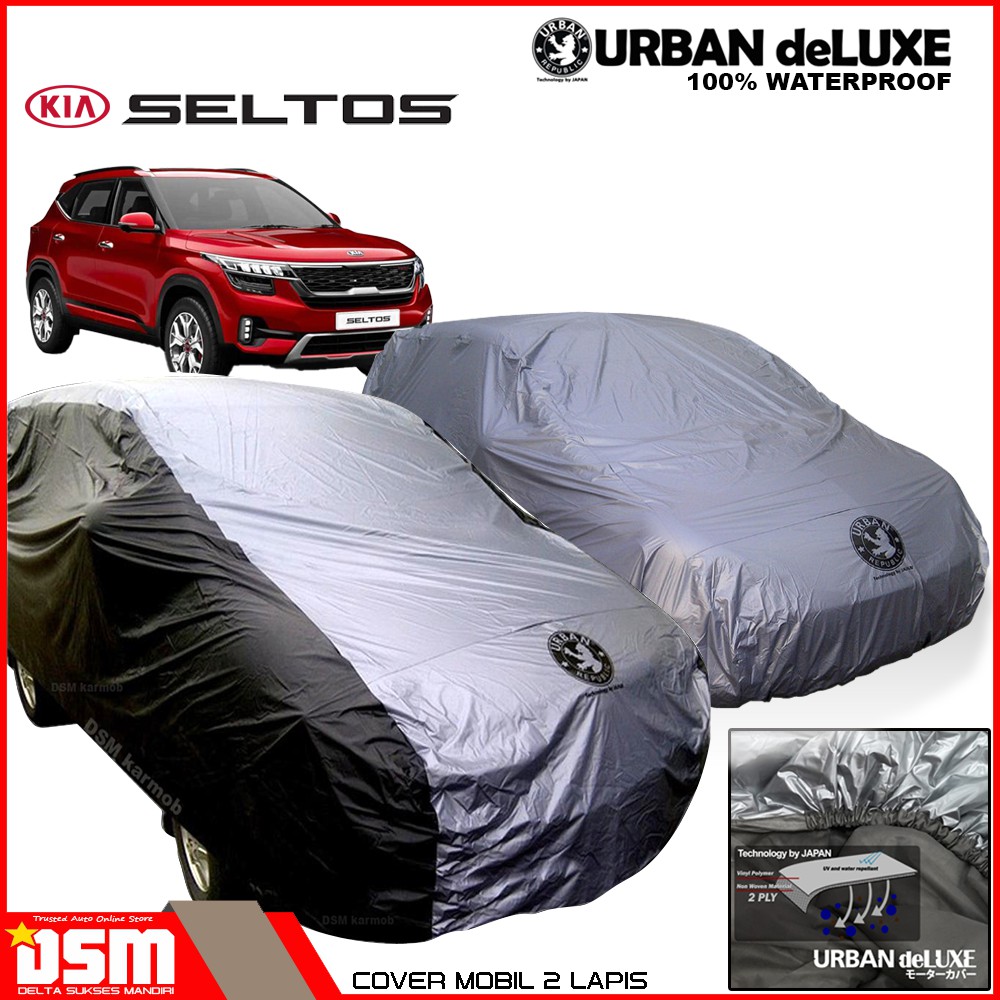 Urban Deluxe Cover Mobil 2 Lapis KIA Seltos / 100% Waterproof Dan Anti Gores