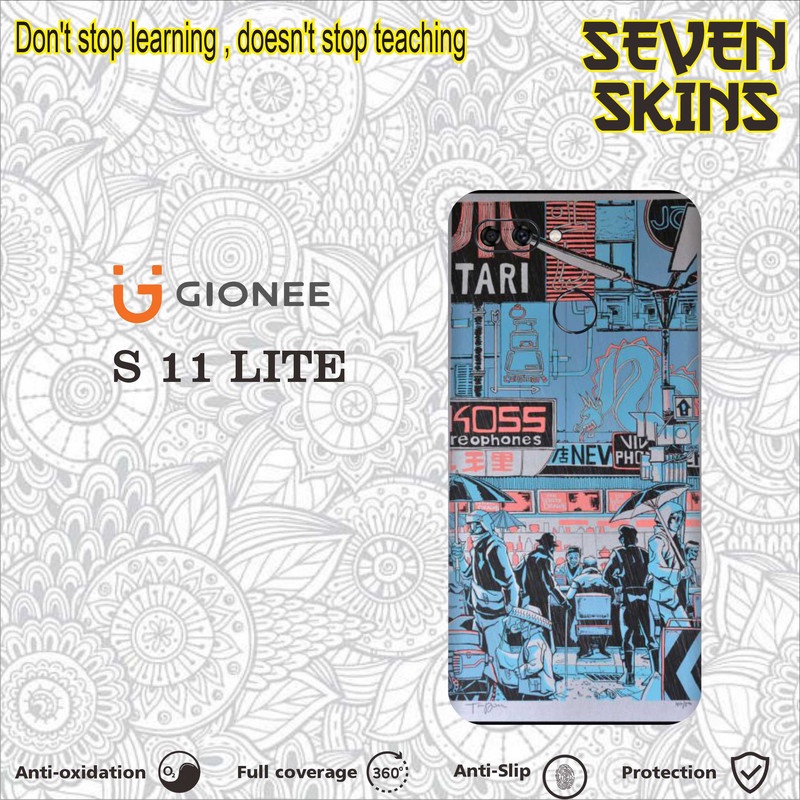 SKIN HANDPHONE DAPAT 2 PCS  GIONEE S11 LITE GRAFITY