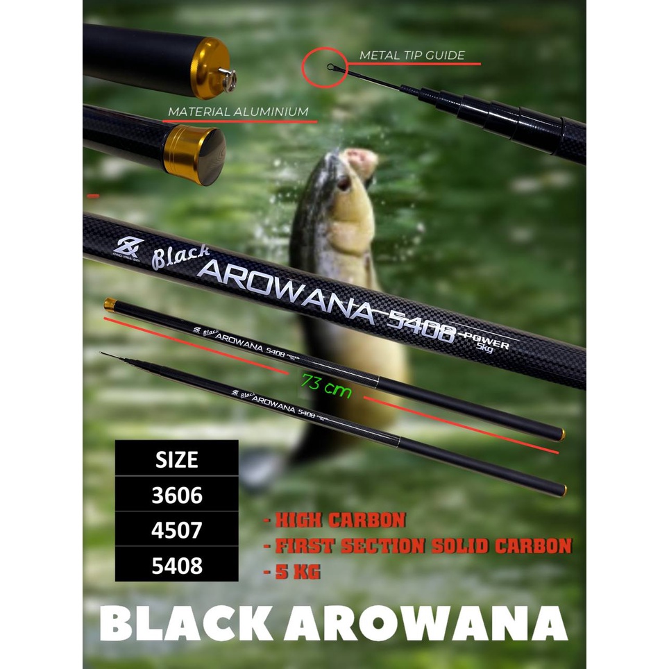 JORAN PANCING AXZ BLACK AROWANA 5KG 360CM 450CM 540CM JORAN TEGEK TERLARIS JORAN GALATAMA JORAN TOBRO JORAN BARONANG