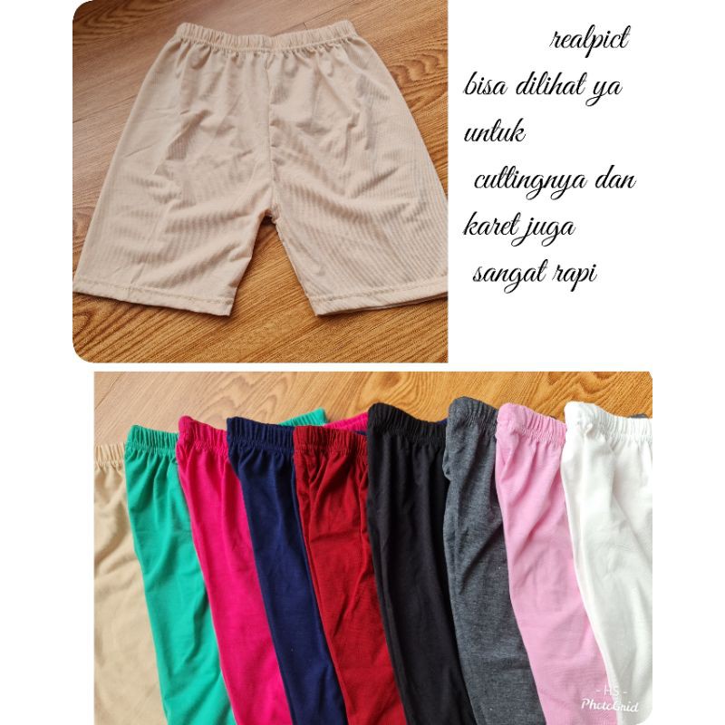 LEGGING POP /SHORT PANT/BAHAN SPANDEK SOFT/DALAMAN POP