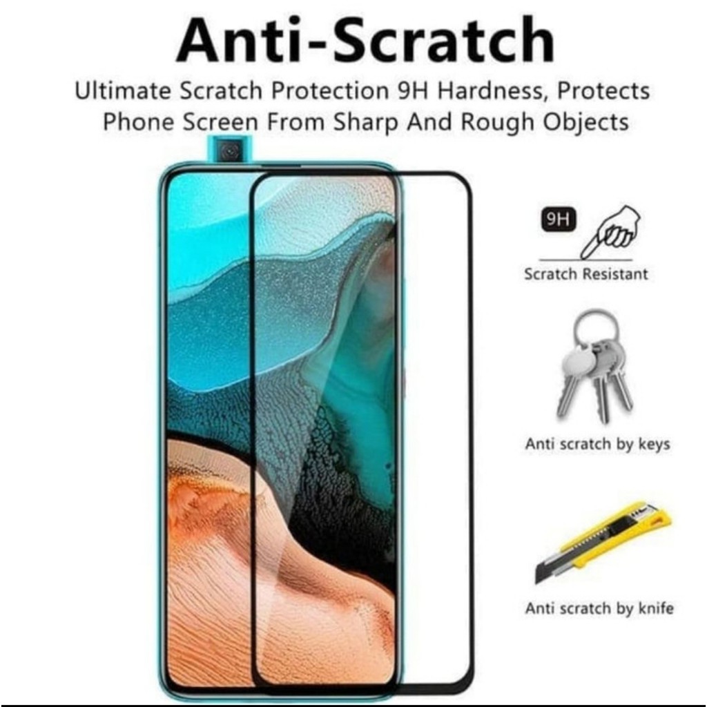 Tempered glass POCOPHONE POCO F2 PRO X3 NFC M3 Full lem glue anti gores kaca