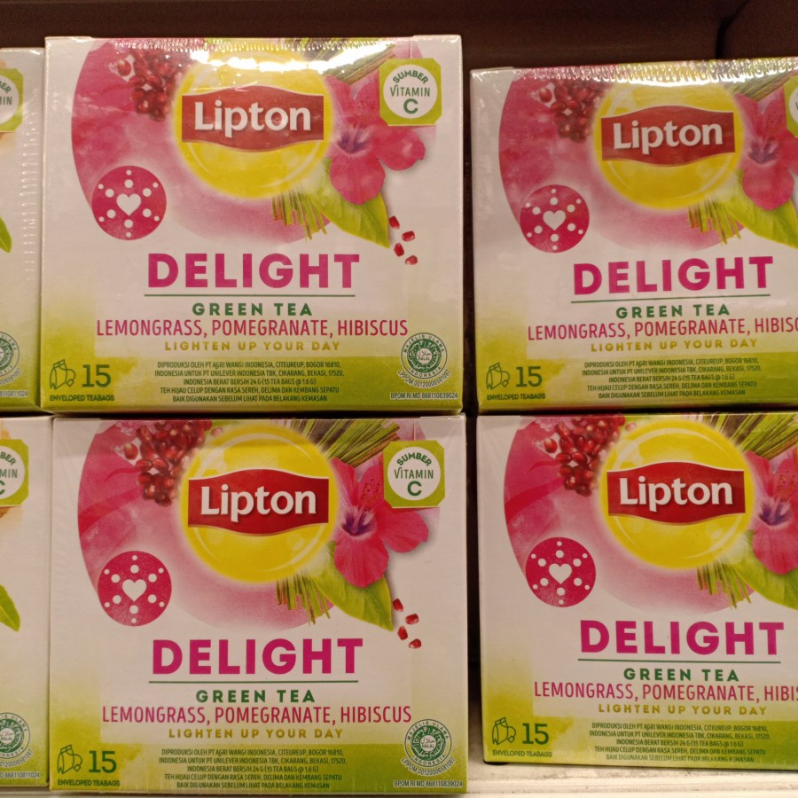 

LIPTON DELIGHT GREEN TEA 15 X 1.6gr | teh | minuman | fruit