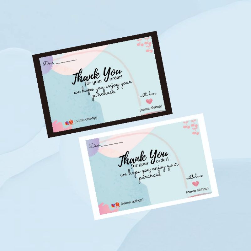 

THANK YOU CARD // 9 x 6