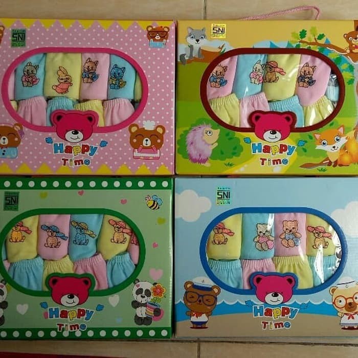 1 Dus isi 12 Pcs Celana Dalam Happy Time - Celana POP Bayi Baru lahir