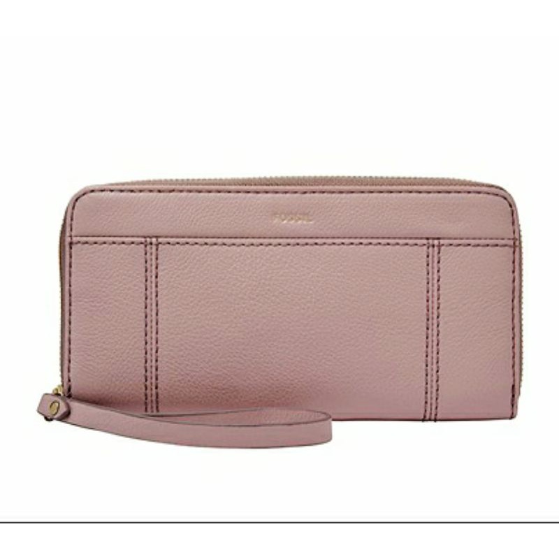 preloved new dompet Fossil Rfid jori zip clutch
