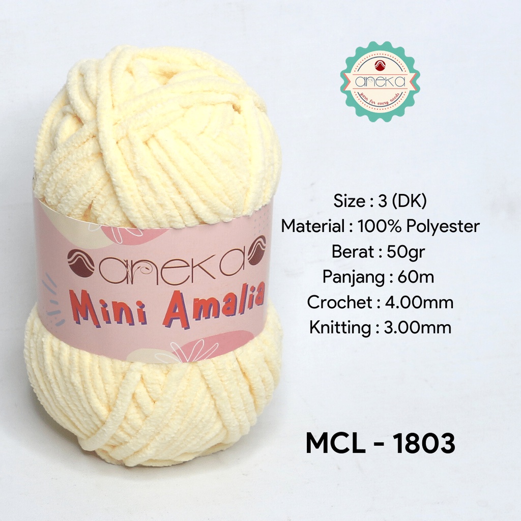 Benang Rajut Mini Amalia / Small Chenille Yarn - 1803