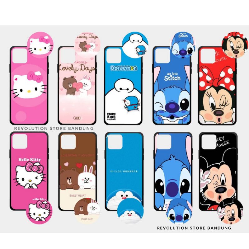 Case Popsocket Oppo A15s A15 A16s A16 A12 A52 A92 A33 A53 A54 A74 A91 A93 A94 A95 A37f A37 A39 A57 A