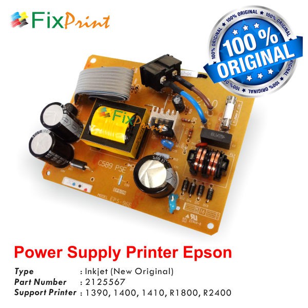 Power Supply Unit Printer Epson 1390 1400 1410 R1800 R2400 Original