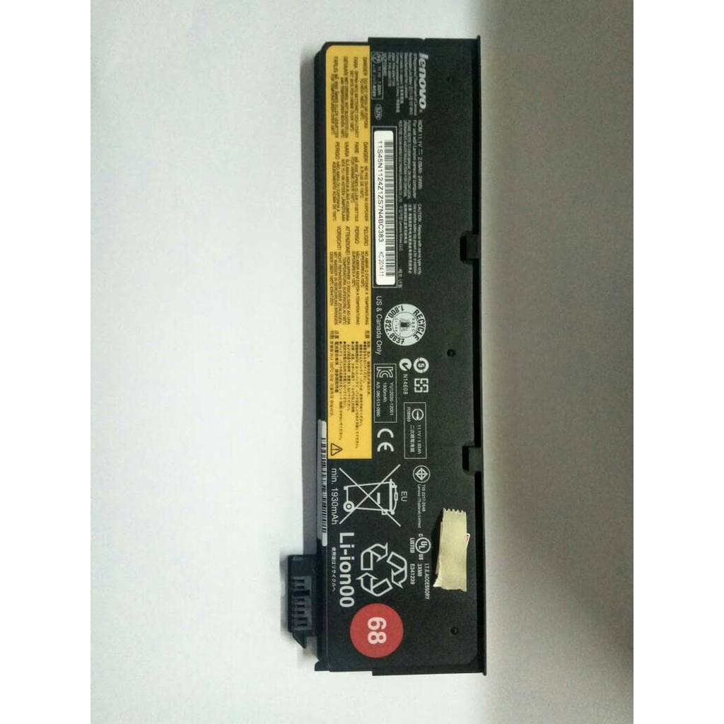 Baterai Original Lenovo ThinkPad T440, T450, T550, K2450