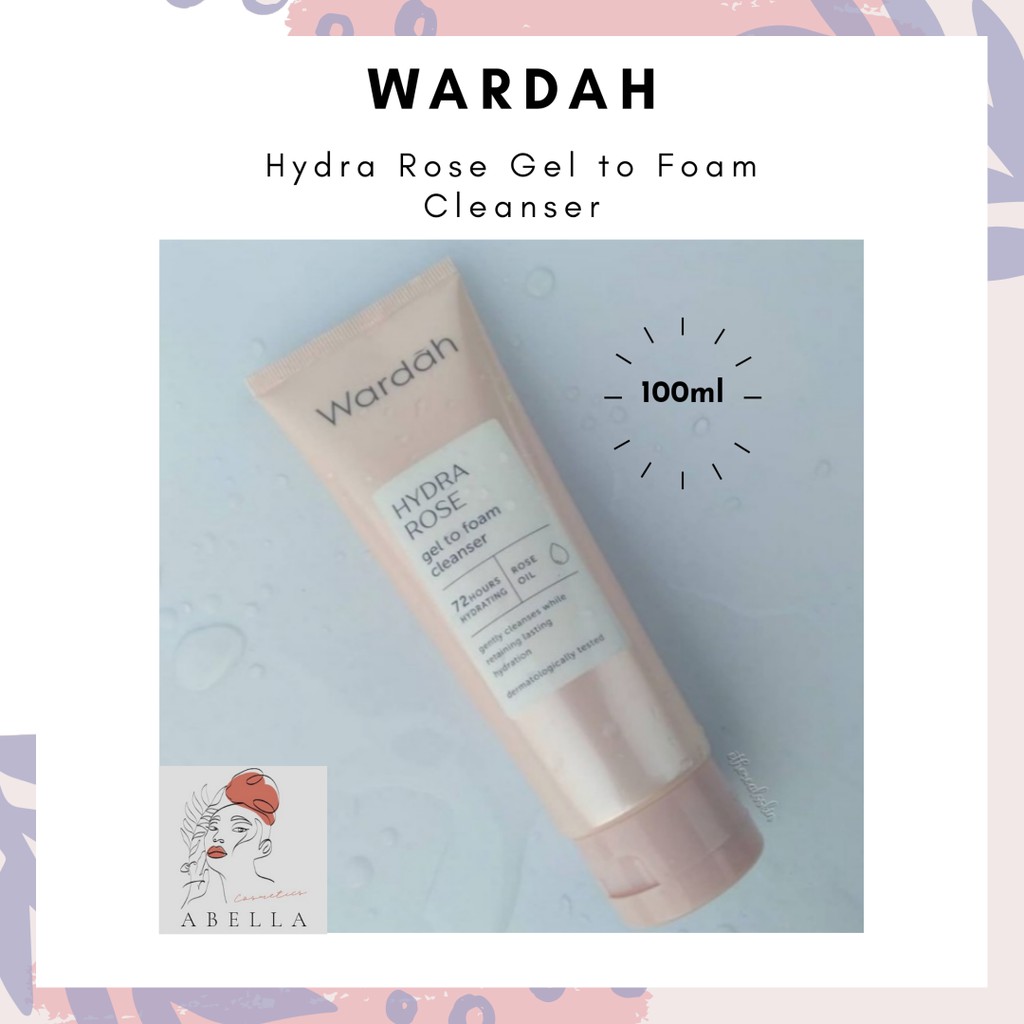 Wardah Hydra Rose Gel to Foam Facial Wash