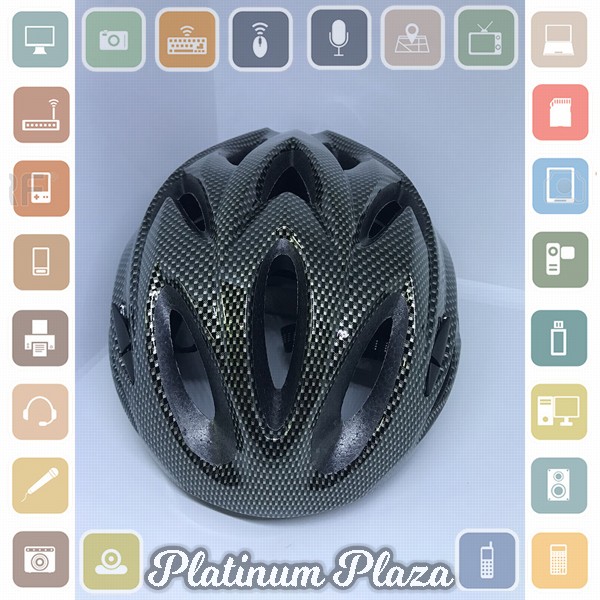 TaffSPORT Helm Sepeda Bicycle Road Bike Helmet EPS Foam PVC Shell - PHMAX WX022 - Black`24D8GR-