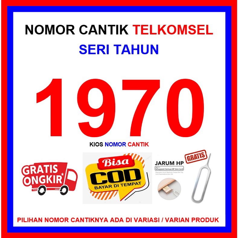 Nomer Cantik Tahun - Nomer Cantik 1970 - Nomor cantik Tahun Lahir - Nomor cantik Simpati 1970 - Nome