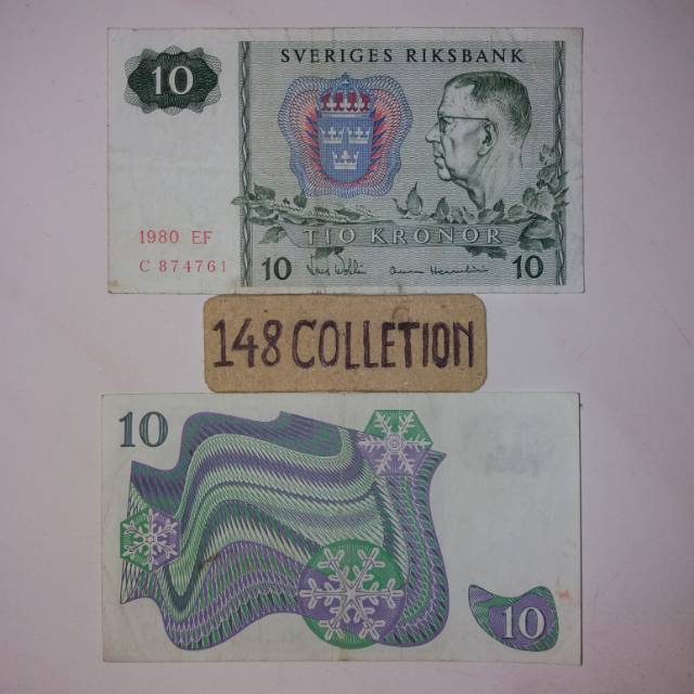 Uang asing Swedia 10 kronor