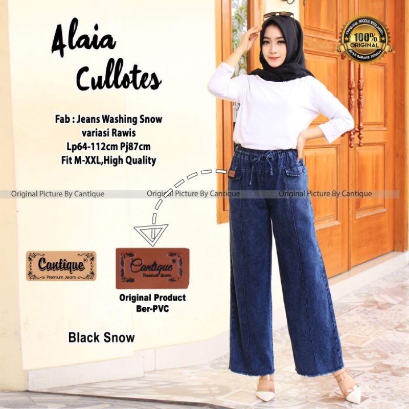 alaia cullotes by cantique / Celana kulot jeans muslimah