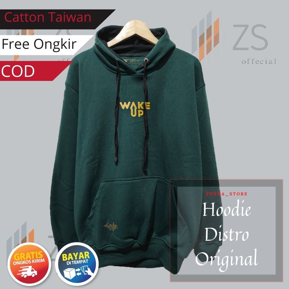 Sweater Pria Permium  Logo Kacios Hoodie Sweater Catton Fleece Tebal