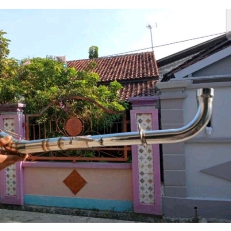 knalpot kenalpot fantera pantera fanterra untuk motor bebek Gren karisma Blade Jupiter vega 200cc