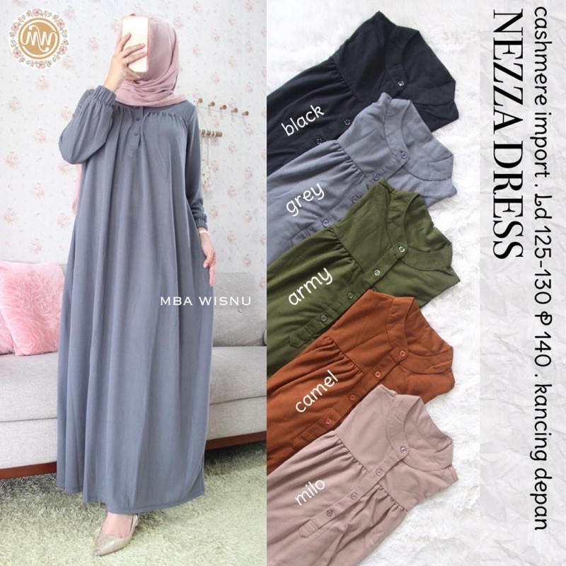 GAMIS WANITA TERBARU - NEZZA DRESS BY MBA WISNU BEST SELLER