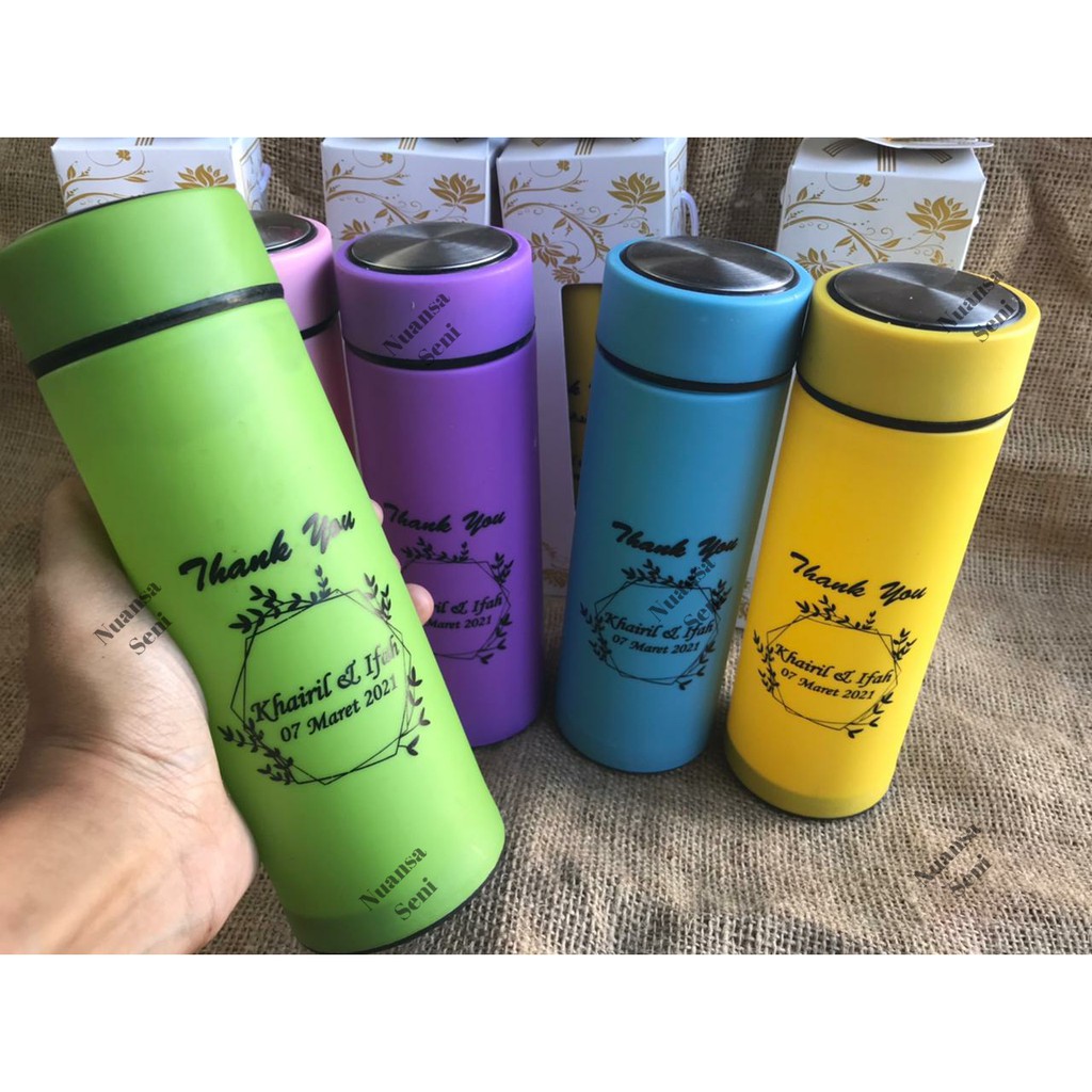 Jual Souvenir Botol Minum Botol 6 Oup Polos Tanpa Logo Botol Termos Kaca Tumbler Botol Warna 6206