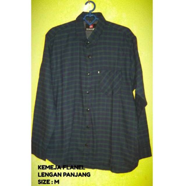 Kemeja Flanel lengan panjang Quiksilver premium