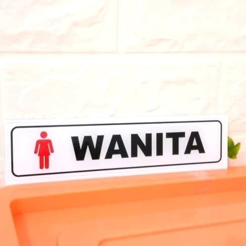 

SIGN AKRILIK TOILET WANITA LOGO UKURAN 5X20CM