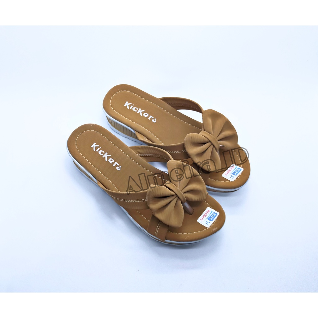 Sandal Wedges Anak Bahan Empuk Kickers Berkualitas | Sandal Casual Anak | Sandal Anak Import