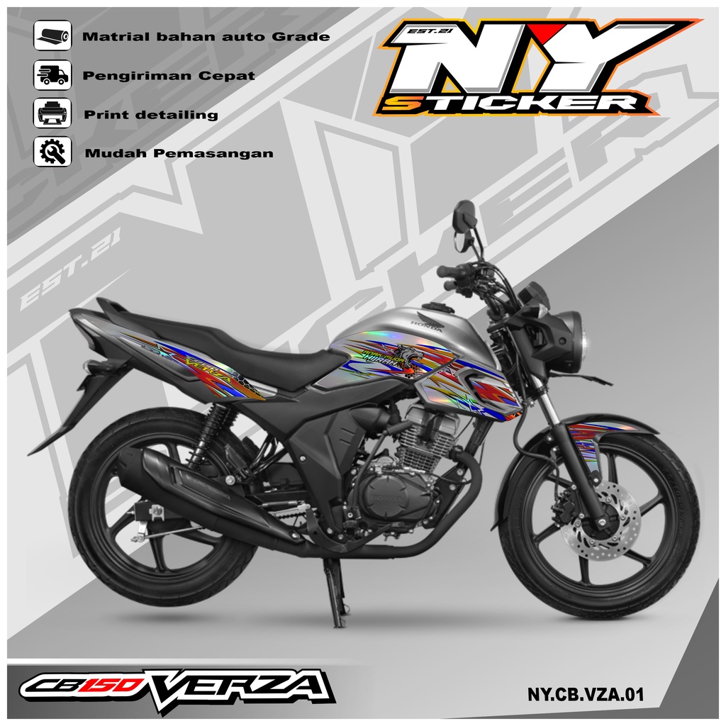 Stiker Striping VERZA CB 150 Lis Variasi Stiker Motor CB 150 Verza 2021 001