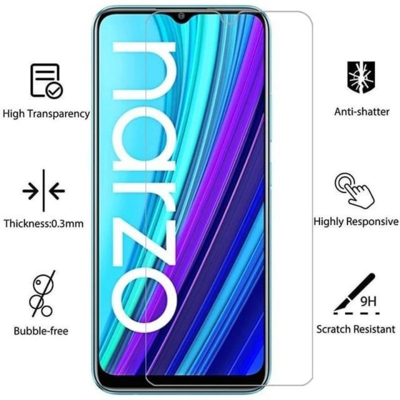 REALME NARZO 50A 50A PRIME 50i 50i PRIME C15 C12 C11 2020 C3 C2 C1 TEMPRED GLASS BENING CLEAR TRANSPARAN, ANTI GORES KACA NON LIST FRAME TEMPERED SCREEN GUARD PELINDUNG LAYAR NARZO 50 A 50 i