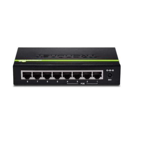 TRENDNET TPE-TG44G (PoE+) 8-port Gigabit PoE+ Switch Half PoE+