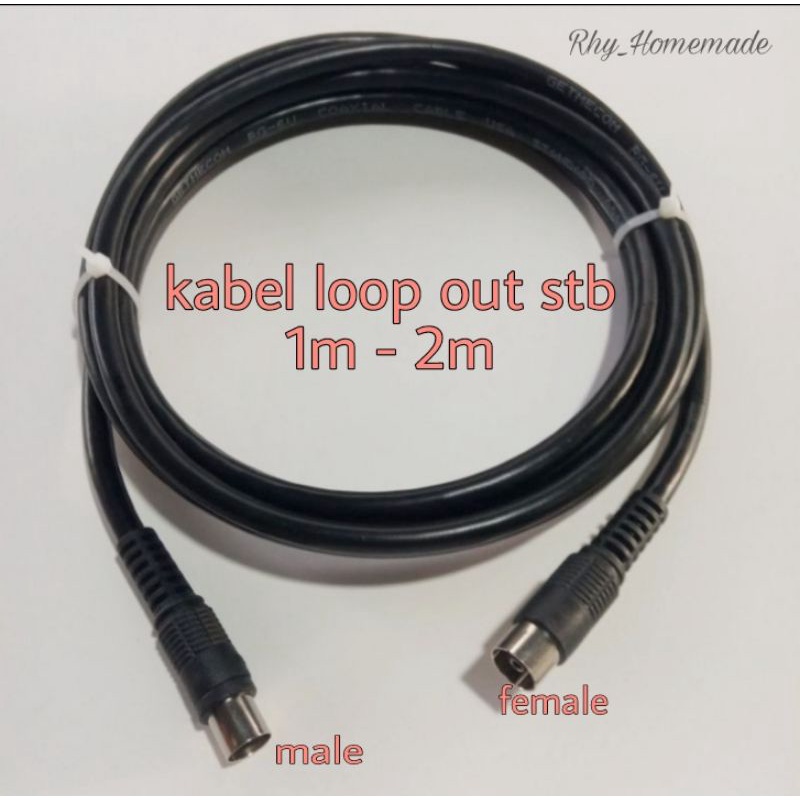 kabel loop out, kabel sambungan antena TV (1-2 meter)