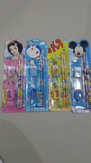 Paket Alat Tulis/study set/stationery set/souvenir ulang tahun anak