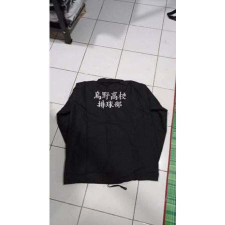 jaket anime haikyuu karusuno team ics versi jaket coach