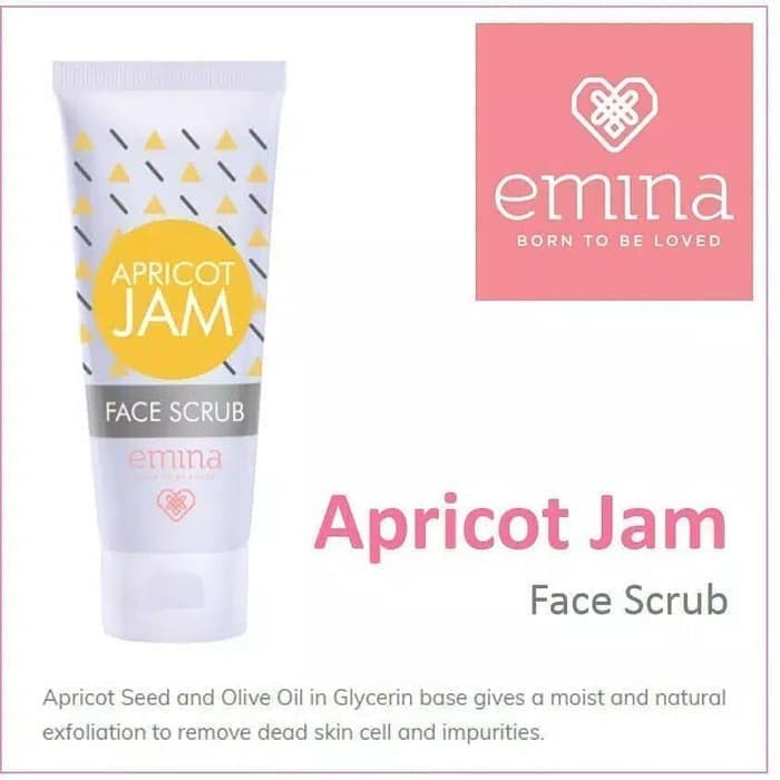 Emina Apricot Jam Face Scrub 60 mL - Scrub Eksfoliasi Wajah