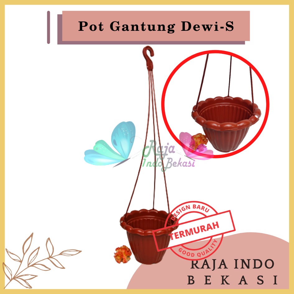 Rajaindobekasi Pot Gantung Dewi S Merah BataTerracota Terracotta Merah Coklat Pot Gantung Renda 20 Putih Pot Bunga Gantung Murah Grosir Unik Plastik Putih