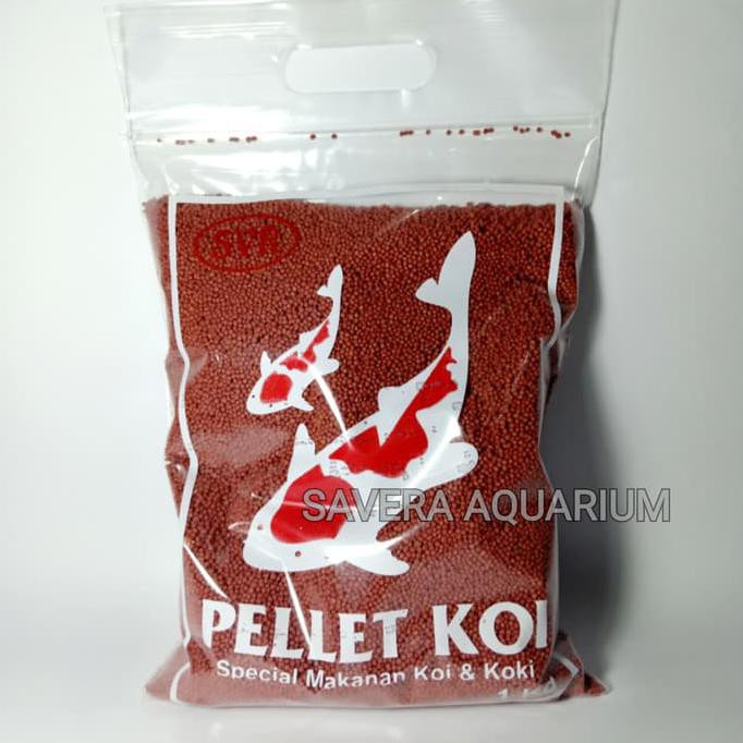 

Pelet 1kg butiran halus (1mm) merah / Makanan ikan KOI / KOKI