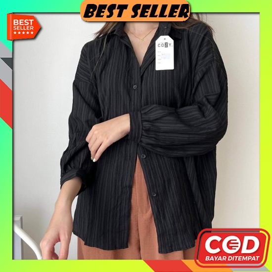 Atasan Kemeja Wanita Lengan Panjang Blouse Cantik Kekinian Premium Baju Atasan Terbaru 2022 Modern W