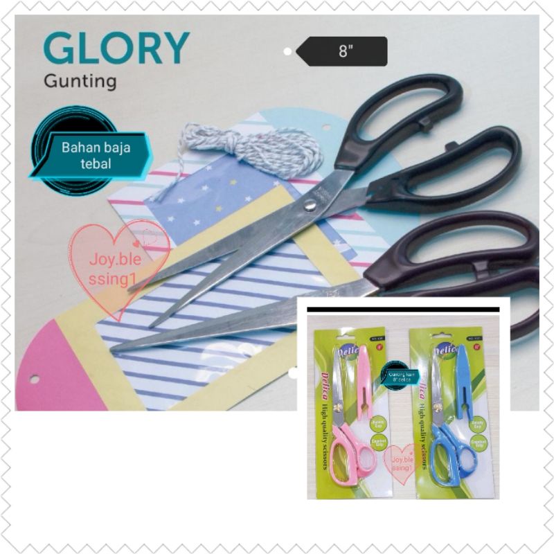

GUNTING KAIN KERTAS TAJAM 8" DELICA PLUS TUTUP/GUNTING KAIN GLORY