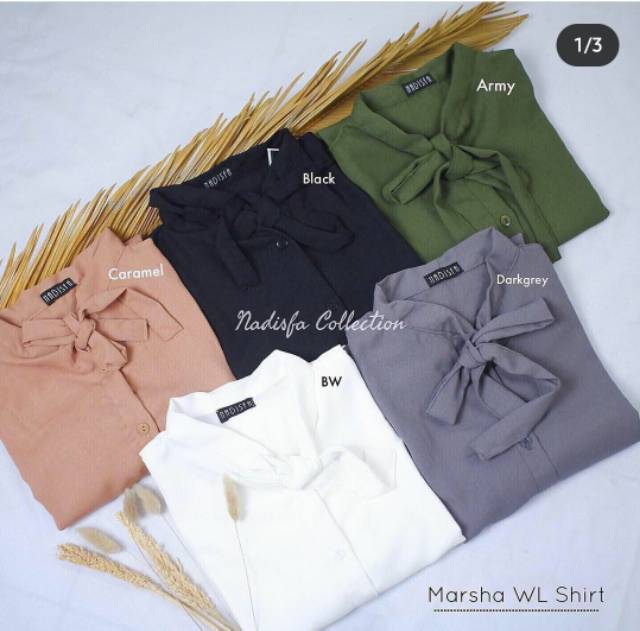 MARSHA SHIRT KEMEJA POLOS