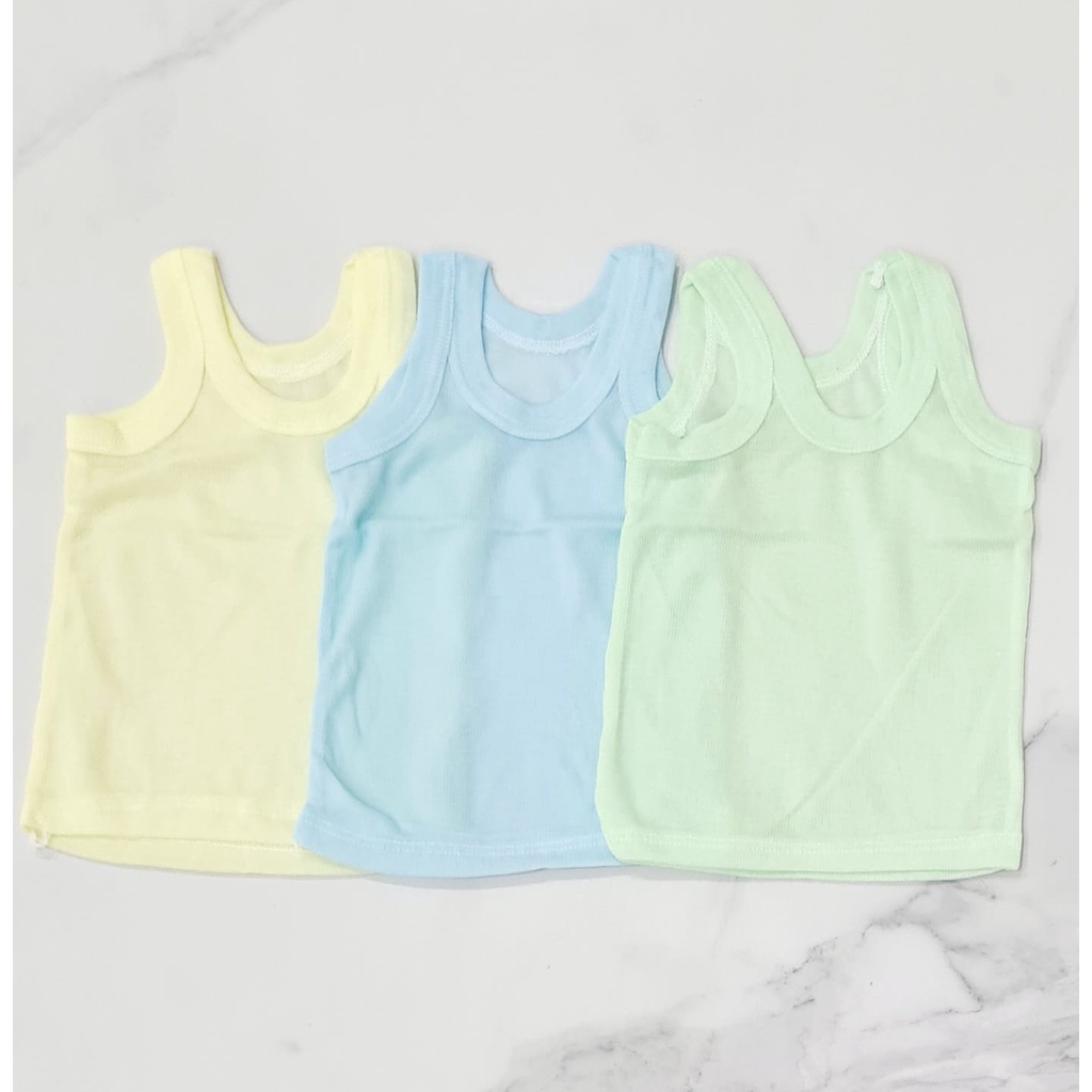6 pcs kaos dalam warna bayi perempuan laki-laki KD-03