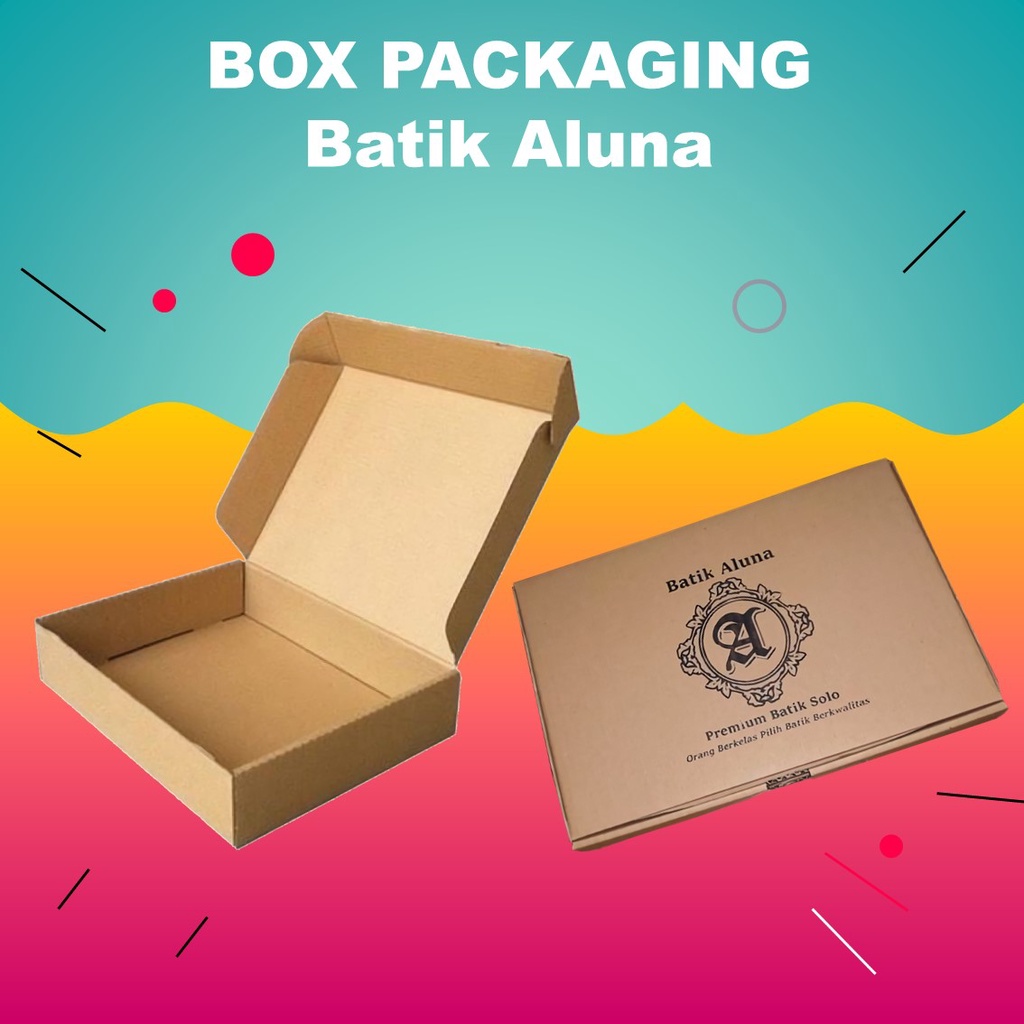 BOX PACKAGING BATIK ALUNA MUAT 1-2 BAJU