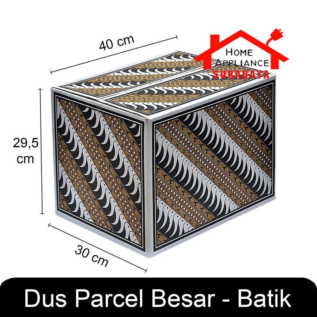 Kardus Dus -Box Sembako Parcel Lebaran - Natal Motif Idul Fitri - Batik - Ikan