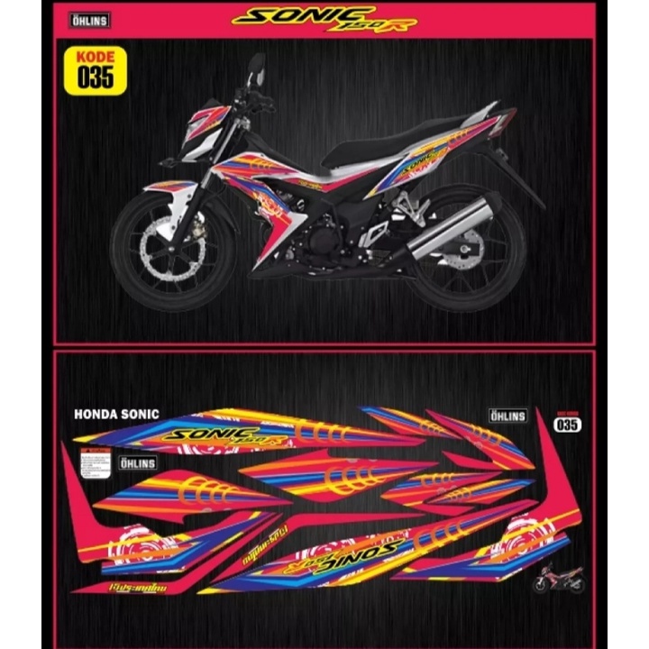 striping Sonic / decal Sonic / variasi Sonic