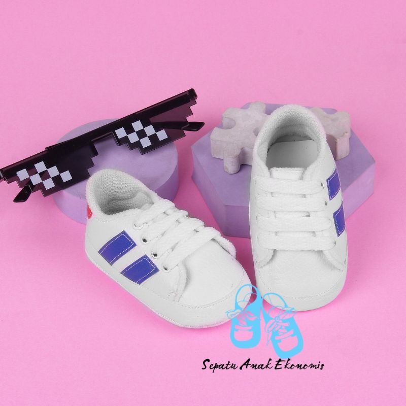 Sepatu Sneakers Bayi Usia 0-6 Bulan Laki Perempuan Prewalker Belajar Jalan ADS01