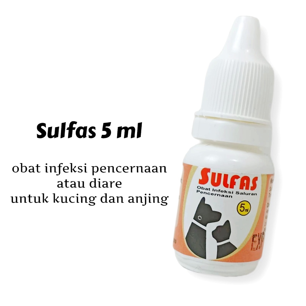 SULFAS 5ml / Obat Diare Kucing &amp; Anjing Murah