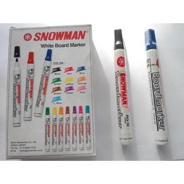 SPIDOL WHITE BOARD SNOWMAN BG 12